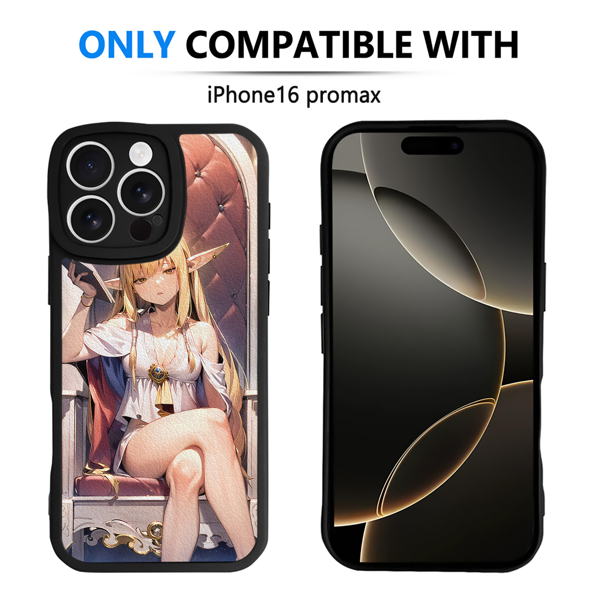 （画像用） 葬送のフリーレン Frieren 【iPhone 16シリーズ対応】シリコンスマホケース（レザー調） 材質：シリコン